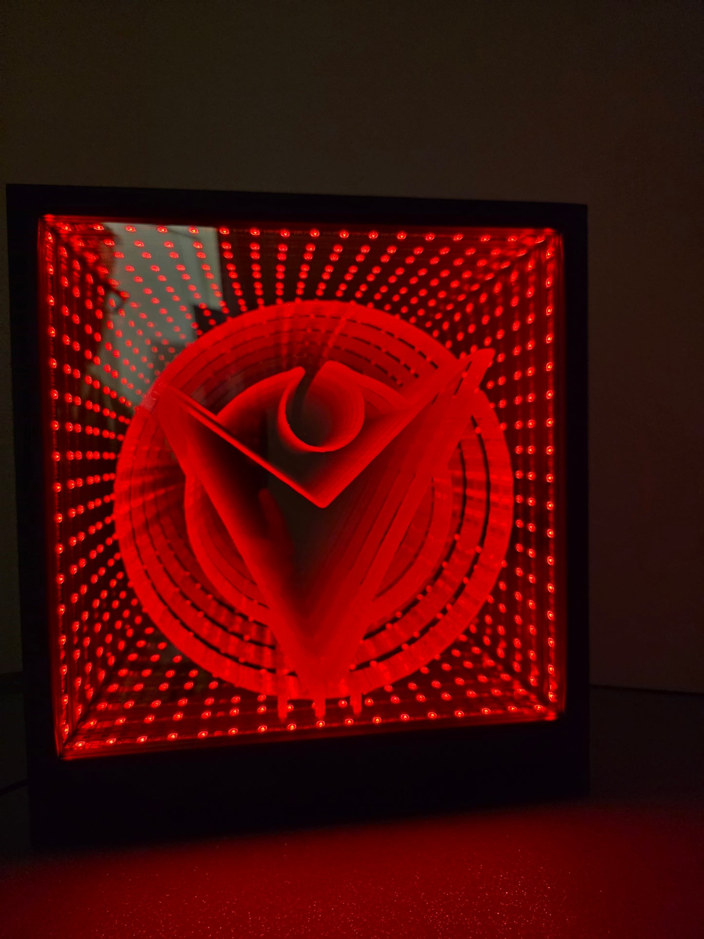 Customized Infinity Mirror Inserts With Infinity Mirror (Image and Text)