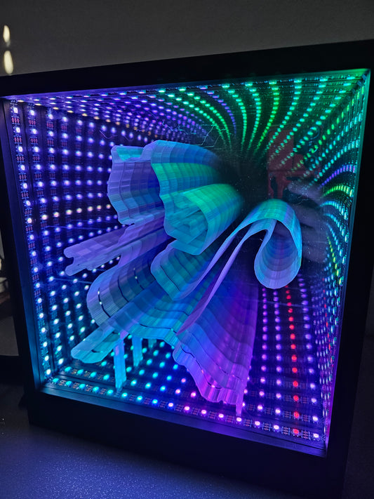 Custom Infinity Mirror + Insert | Change Colors and Effects | 3D Optical Illusion Tunnel Light