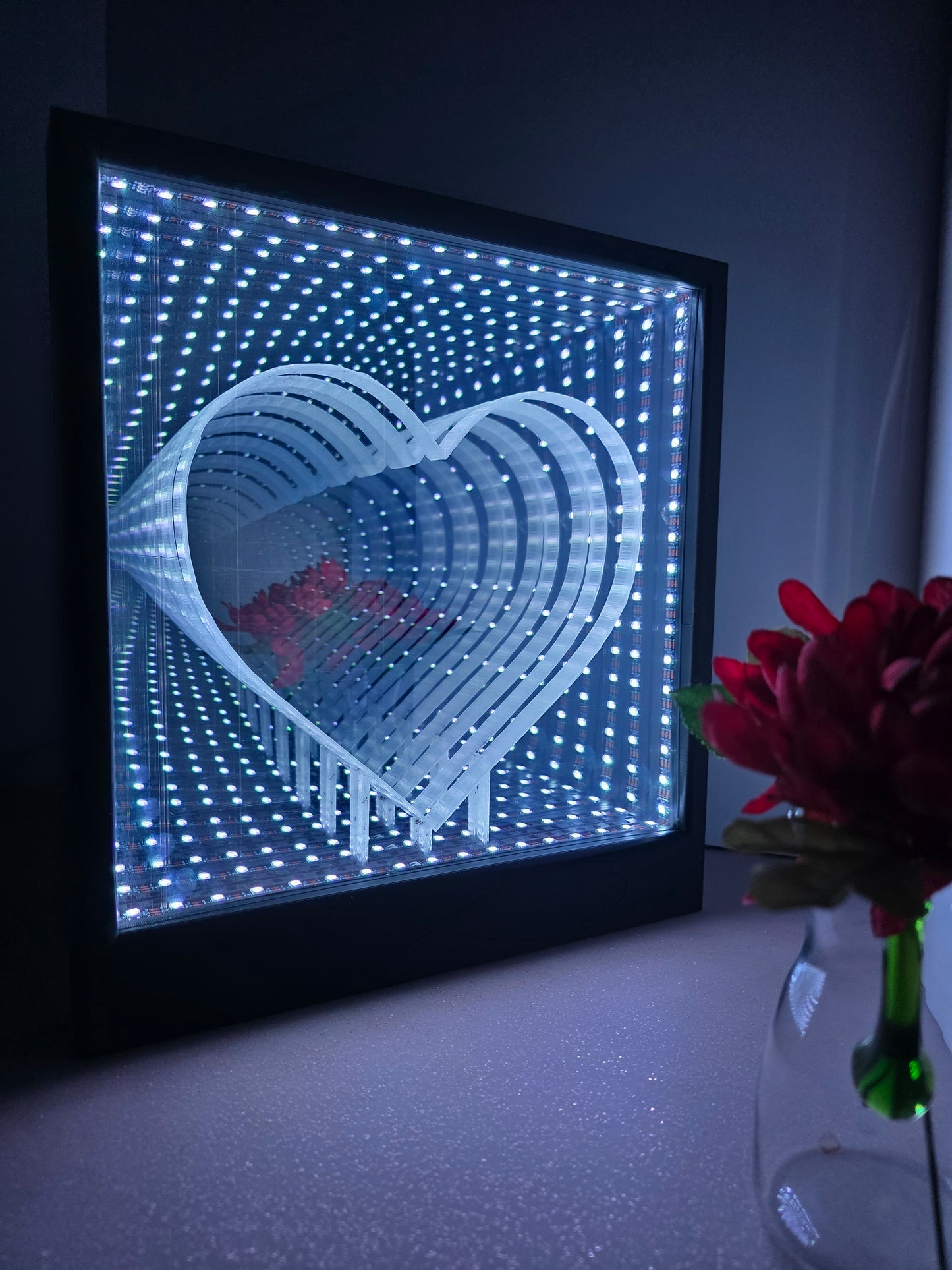 💘 Valentines Infinity Mirror + Insert 💘
