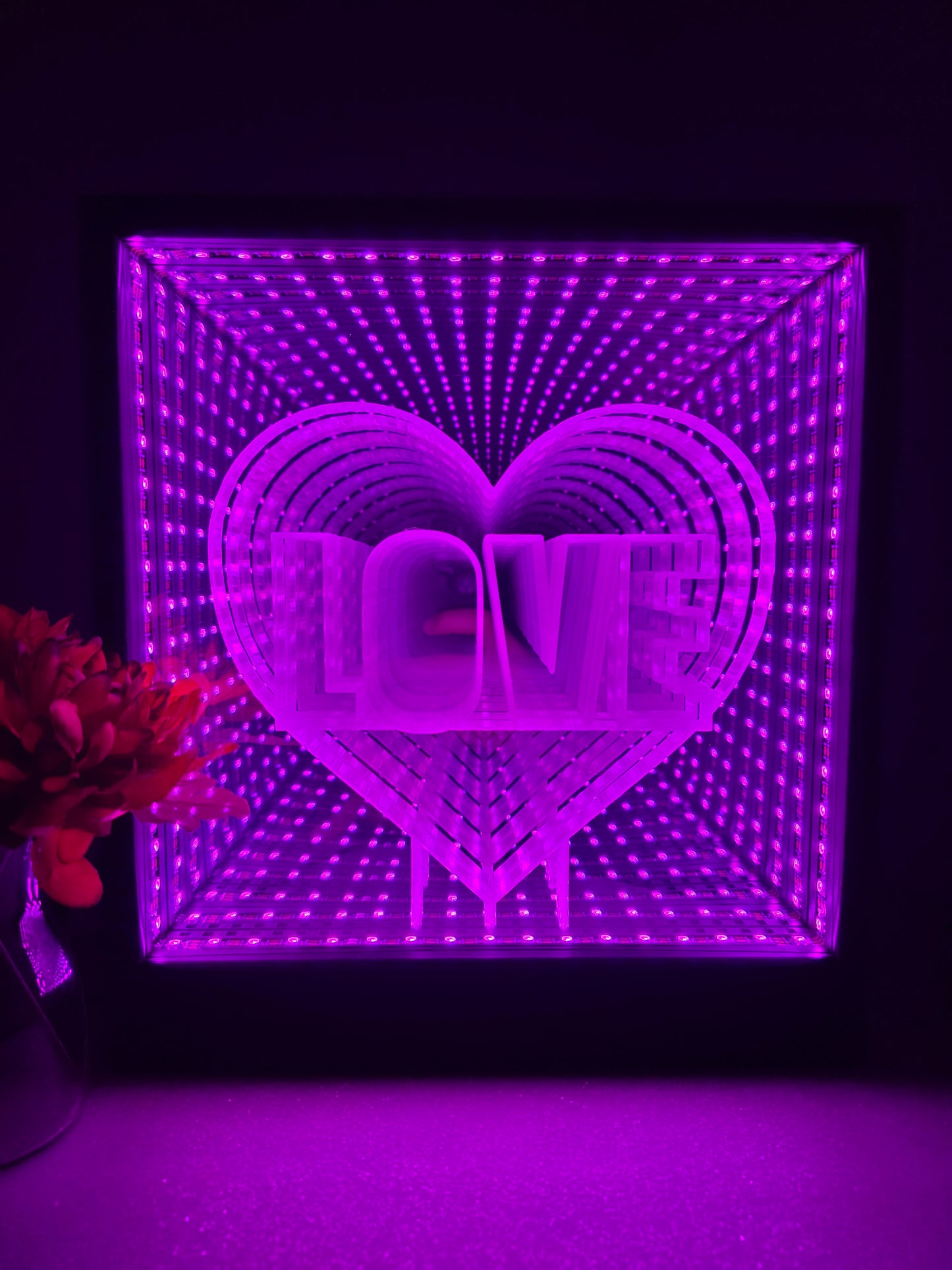 💘 Valentines Infinity Mirror + Insert 💘
