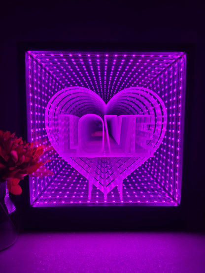 💘 Valentines Infinity Mirror + Insert 💘