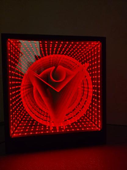 Customized Infinity Mirror Inserts With Infinity Mirror (Image and Text)
