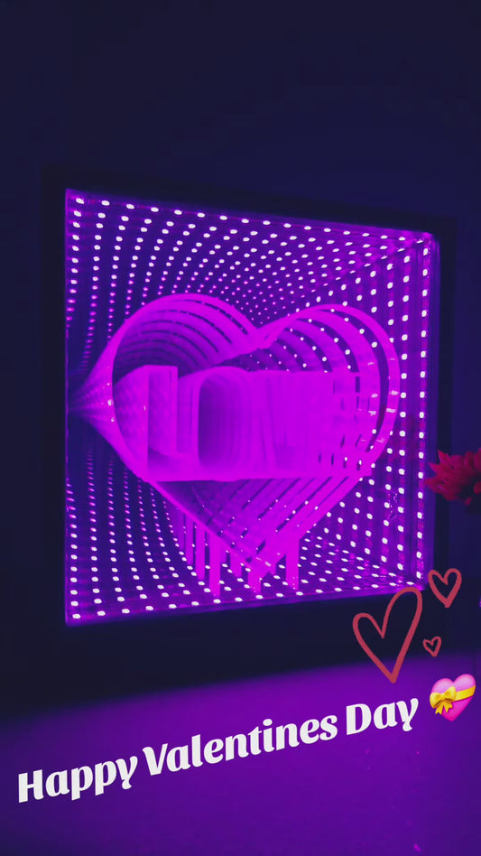 💘 Valentines Infinity Mirror + Insert 💘